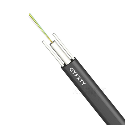 Faser-Optiknicht gepanzertes Kabel GYFXTY im Freien 2-24 entkernt schwarzes Mittelstrahln-loses Rohr