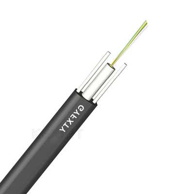 Faser-Optiknicht gepanzertes Kabel GYFXTY im Freien 2-24 entkernt schwarzes Mittelstrahln-loses Rohr